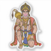 Lord Hanuman-sticker Sticker (Voorkant)