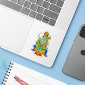 Lord Hanuman Stickers (Laptop met iPhone)