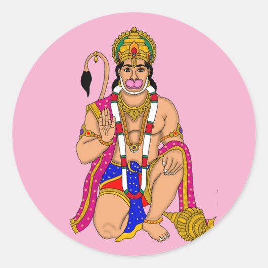Lord Hanuman Stickers (Voorkant)