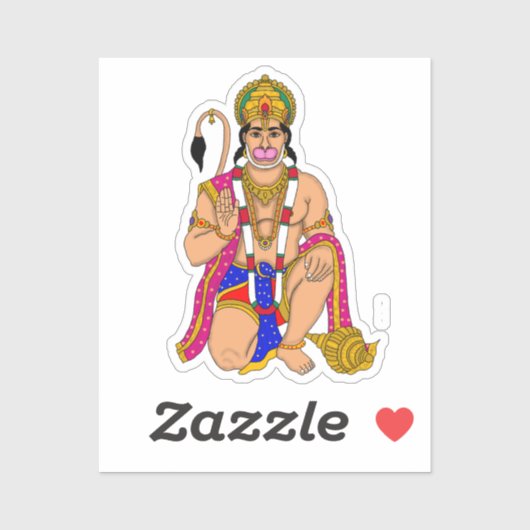 Lord Hanuman Stickers (Vel)