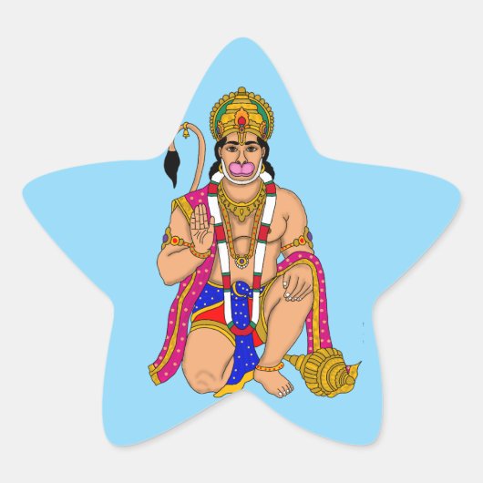Lord Hanuman Stickers (Voorkant)