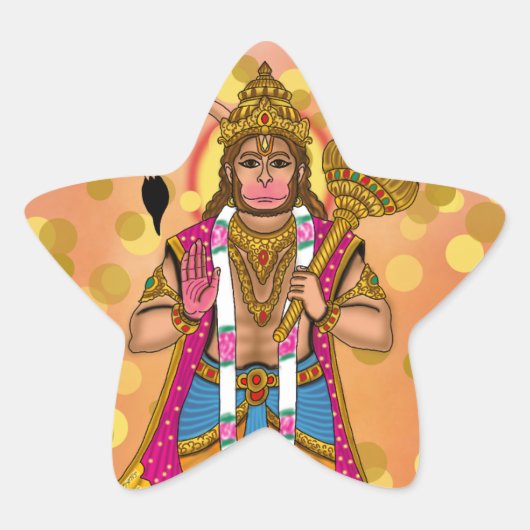 Lord Hanuman Stickers (Voorkant)