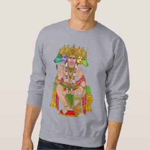 Lord Hanuman Sweatshirt   Krachtige Hindoe Devta H