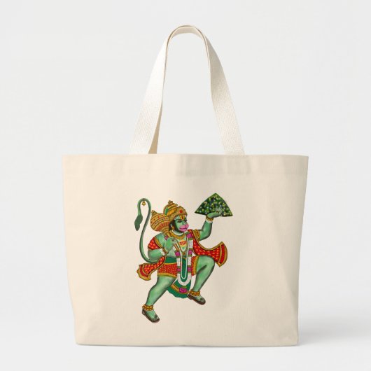 Lord Hanuman-tas Grote Tote Bag (Voorkant)