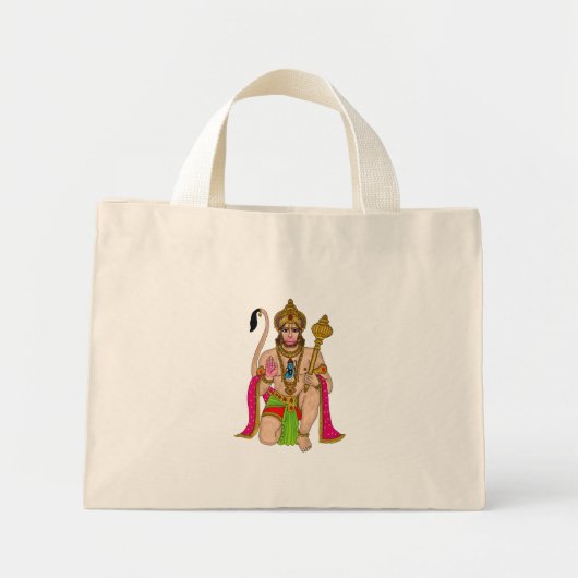 Lord Hanuman-tas Mini Tote Bag (Voorkant)