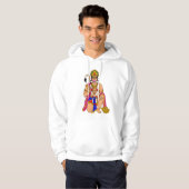 Lord Hanuman-trui Hoodie (Voorkant volledig)