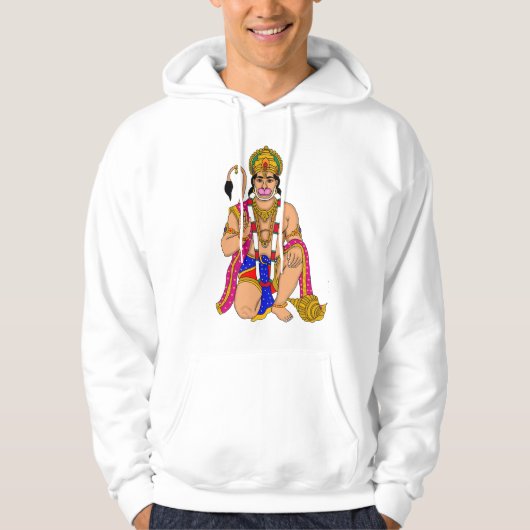 Lord Hanuman-trui Hoodie (Voorkant)