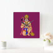 Lord Hanuman Wall Clock Vierkante Klok (Huis)