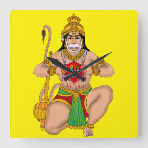 Lord Hanuman wandklok