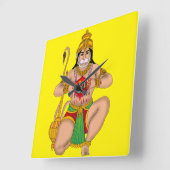 Lord Hanuman wandklok (Hoek)