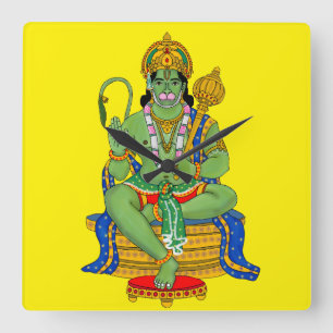 Lord Hanuman wandklok