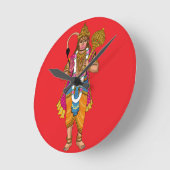 Lord Hanuman wandklok (Hoek)