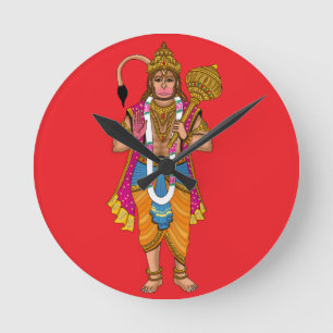 Lord Hanuman wandklok