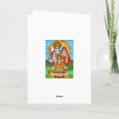 Lord Hanuman wenskaart Kaart (Achterkant)