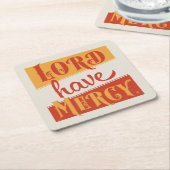 Lord have Mercy Kartonnen Onderzetters (Schuin)