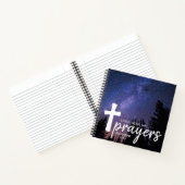 Lord Hear My Prayers Night Sky Prayer Journaal Notitieboek (Binnen)