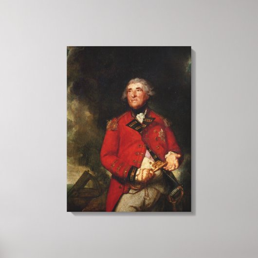 Lord Heathfield Gouverneur van Gibraltar Canvas Afdruk (Voorkant)