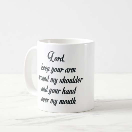 LORD, HOUD JE ARM ROND MIJN SCHOUDER EN... KOFFIEMOK (Voorkant links)