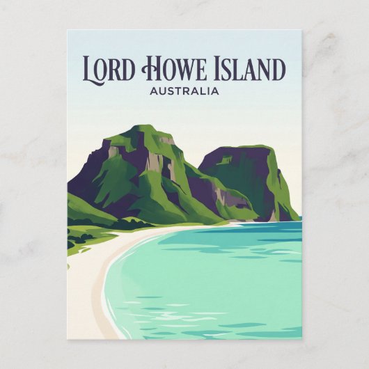 Lord Howe-eiland Australië Briefkaart (Voorkant)