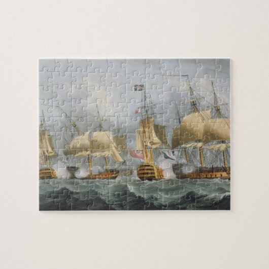 Lord Howe in de koningin Charlotte, die de Ene bre Legpuzzel (Horizontaal)