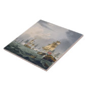 Lord Howe's Victory, 1 juni 1794, gegraveerd door  Tegeltje (Zijkant)