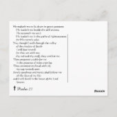 Lord is mijn Herder Weinig Witte Psalm 23 van het Briefkaart (Achterkant)