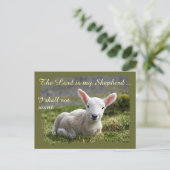 Lord is mijn Shepherd Psalm 23 Complete versie Briefkaart (Staand voorkant)