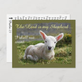 Lord is mijn Shepherd Psalm 23 Complete versie Briefkaart (Voorkant / Achterkant)