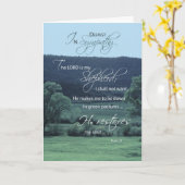 Lord is mijn Shepherd, religieuze, Christelijke sy Kaart (Gele Bloem)