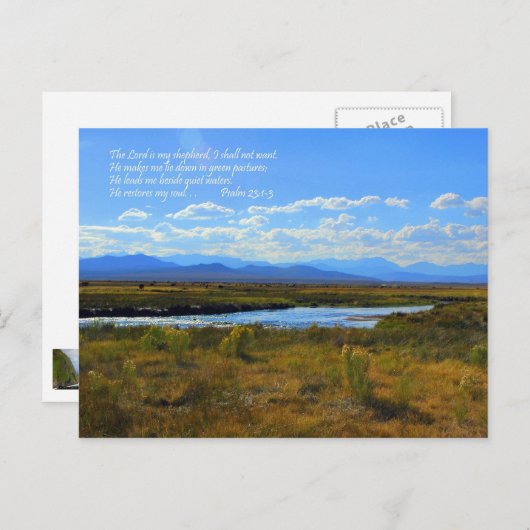 Lord is my Shepherd Postcard Briefkaart (Voorkant / Achterkant)