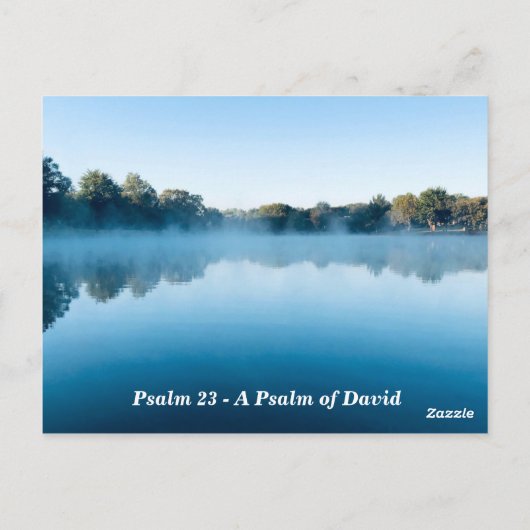 Lord is My Shepherd Psalm 23 Bijbelverse Memory Briefkaart (Achterkant)