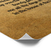 Lord is My Shepherd (Scripture: Psalm 23) Poster (Hoek)