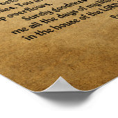 Lord is My Shepherd (Scripture: Psalm 23) Poster (Hoek)