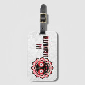 Lord Jagannath Face Chakra Hindu Deity Bagagelabel (Voorkant (verticaal))