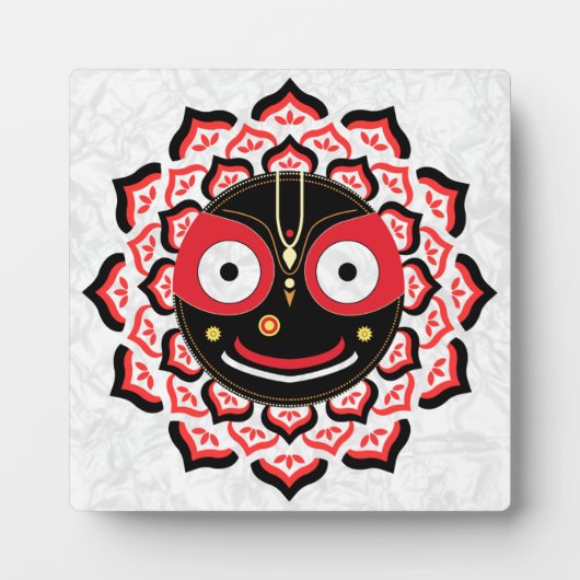Lord Jagannath Face Chakra Hindu Deity Fotoplaat (Voorkant)