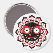 Lord Jagannath Face Chakra Hindu Deity Magneet (Voorkant / Achterkant)