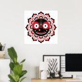 Lord Jagannath Face Chakra Hindu Deity Poster (Thuiskantoor)