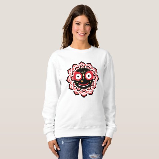 Lord Jagannath Face Chakra Hindu Deity Trui (Voorkant volledig)