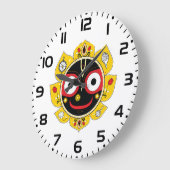 Lord Jagannath Face Hindu Deity Spiritual Grote Klok (Hoek)