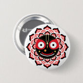 Lord Jagannath Gezicht Chakra Hindoe-deïteit Ronde Button 5,7 Cm (Voorkant /achterkant)