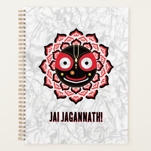 Lord Jagannath Gezicht Chakra Hindoe Deva Planner (Voorkant)