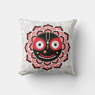 Lord Jagannath Gezicht Chakra Hindoe Godheid Kussen
