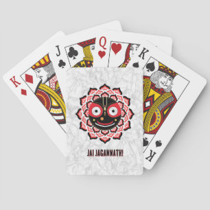 Lord Jagannath Gezicht Chakra Hindoe Godheid Pokerkaarten