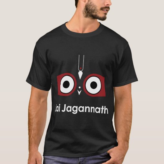 Lord Jagannath Puri Dham Hare Krishna T-shirt (Voorkant)