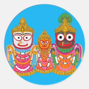 Lord Jagannath-sticker Ronde Sticker