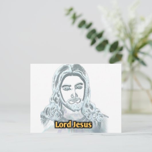 Lord Jesus Briefkaart (Staand voorkant)
