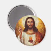 Lord Jesus Christus en het Heilige Hart Magneet (Voorkant / Achterkant)