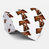 Lord Jesus met St. Francis Tau Gift Stropdas (Opgerold)