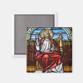 Lord Jesus op de troon Magneet (Voorkant / Achterkant)