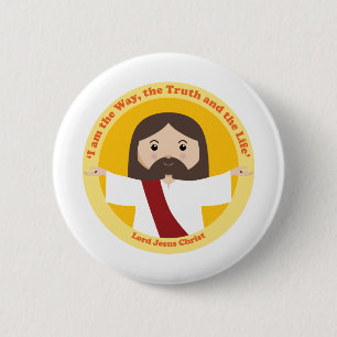 Lord Jesus Ronde Button 5,7 Cm